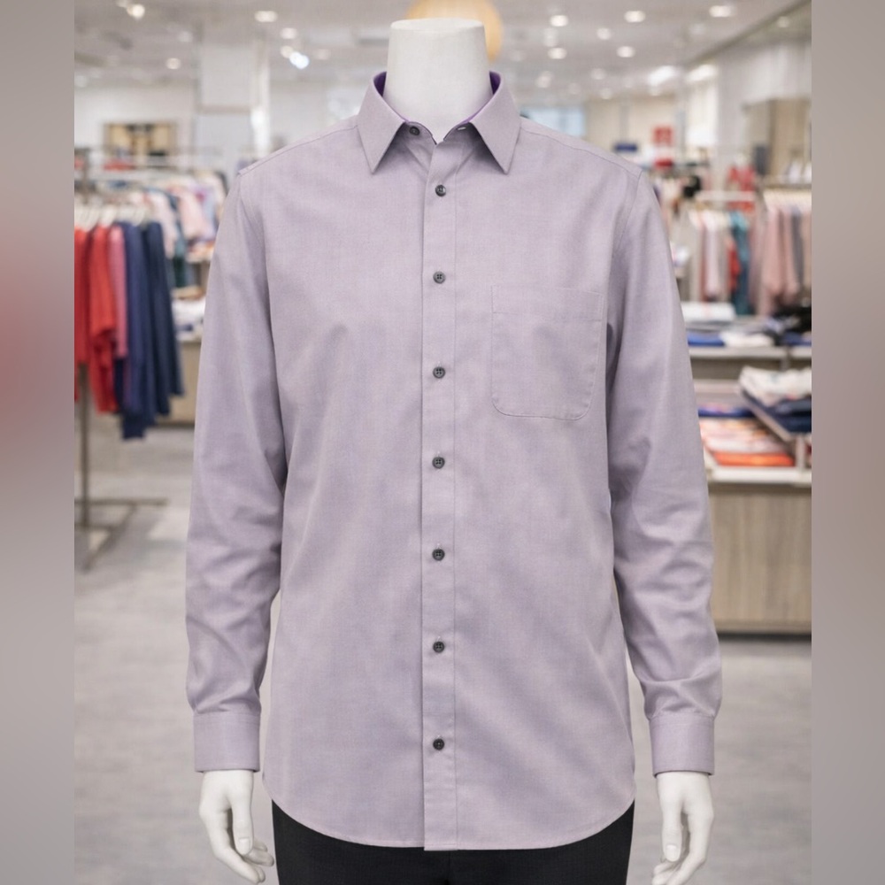 Mens Elegant Lavander Dress Shirt